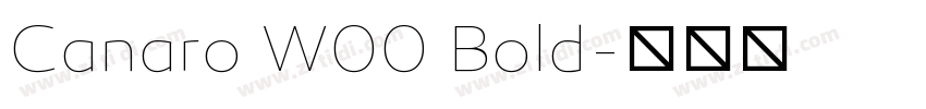 Canaro W00 Bold字体转换